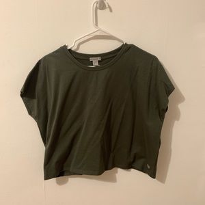 Green Activewear Crop